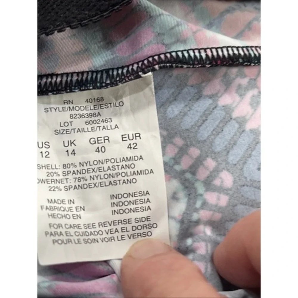 NWT AMERICAN BEACH  Geometric boho PADDED Tankini Top 12‎ beach pool